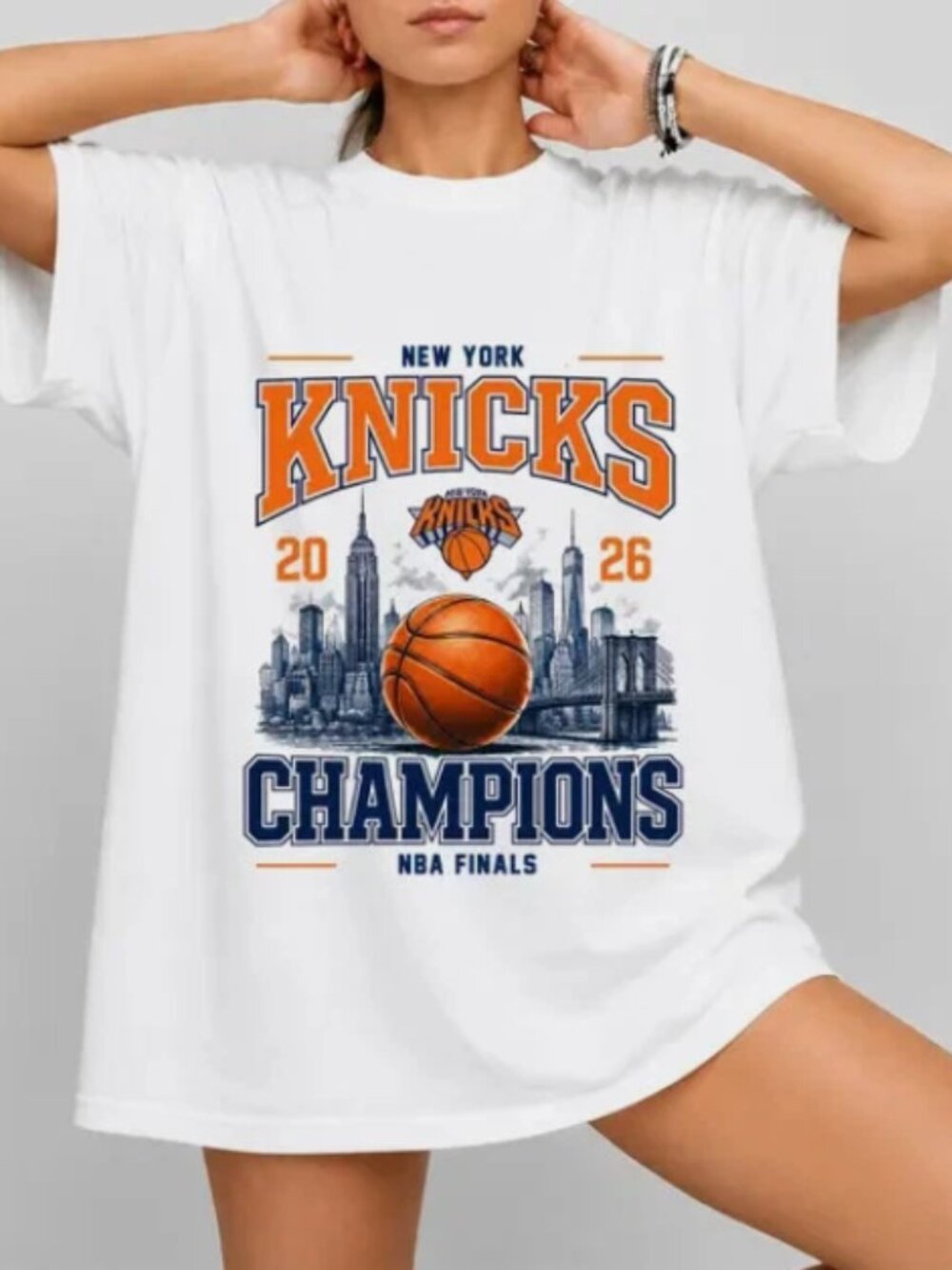 New York Knicks 2026 NBA Champions City Graphic T Shirt